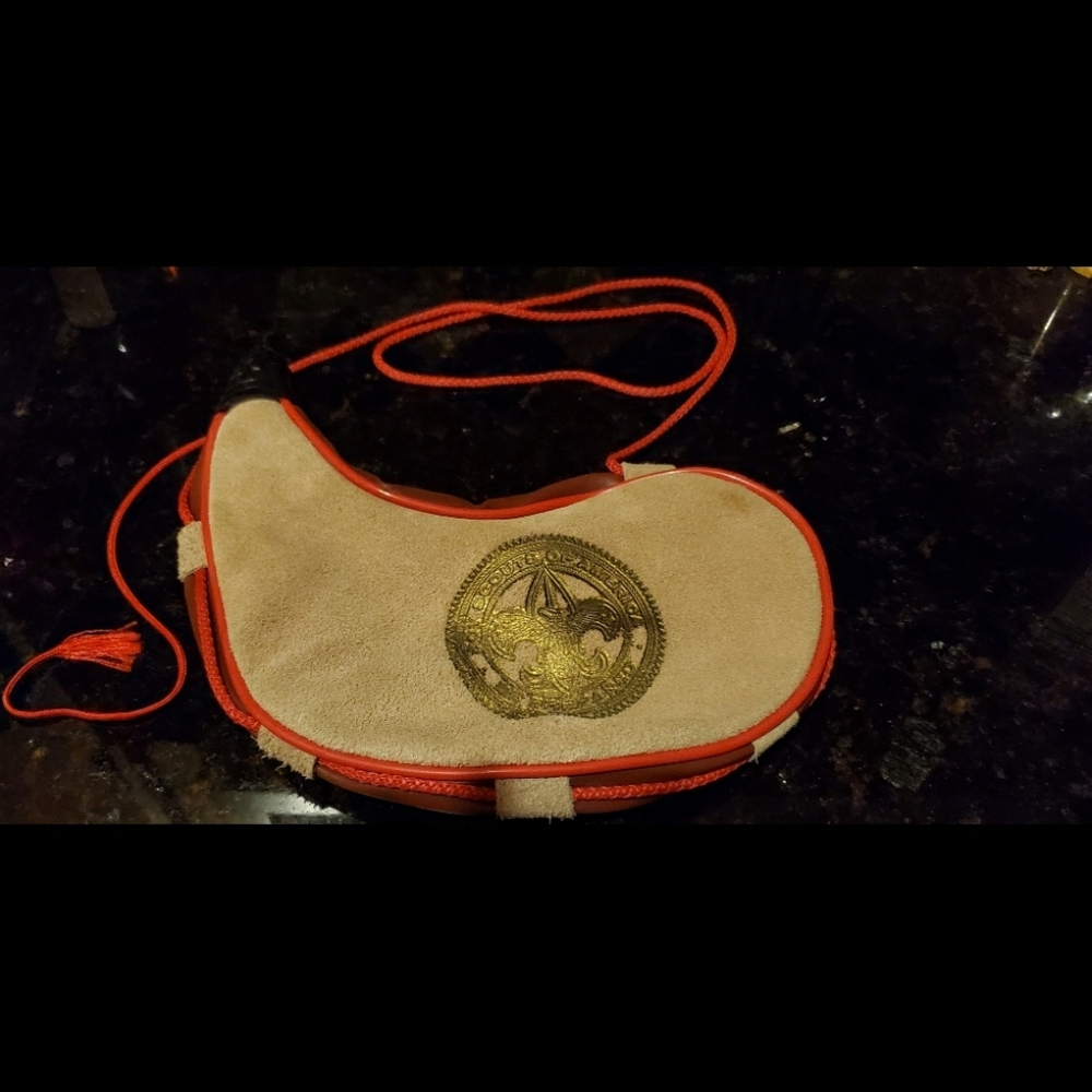 Boy Scouts of America Leather Bladder Flask